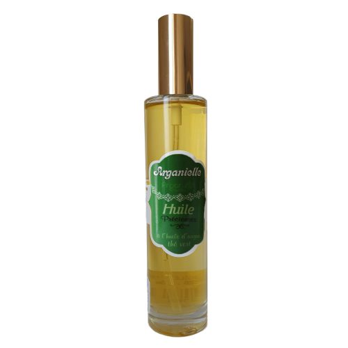 Huile d'argan cosmétique aromatisée - thé vert
