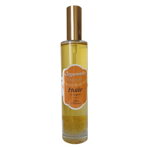 Huile d'argan cosmétique aromatisée - Fleur d'oranger