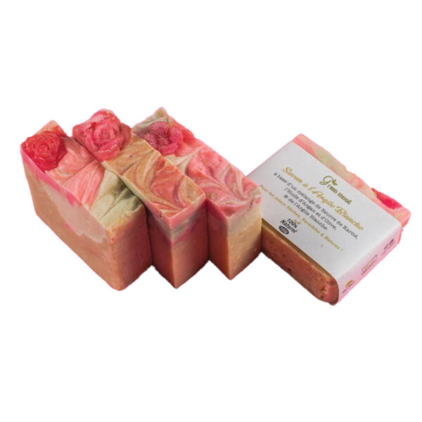 savon à l'argile blanc