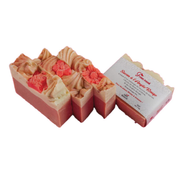 savon à l'argile rouge